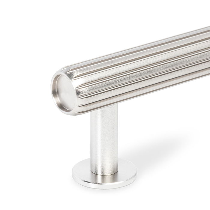 Viefe Tirador Aluminio Modelo Rille T 55X38 Acabado Efecto Inox, Laton Oscuro Cepillado, Negro Cepillado 160Mm