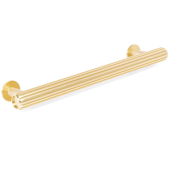 Viefe Tirador Aluminio Modelo Rille T 55X38 Acabado Efecto Inox, Laton Oscuro Cepillado, Negro Cepillado 160Mm