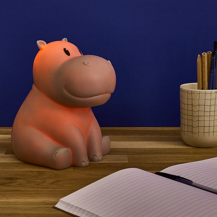Home Deco Kids Veilleuse Hippopotame Changeant de Couleur