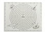 Kinvara Tapis de préparation de pâte 42,5 x 42,5 cm, EVA, noir et blanc (Set de 48)