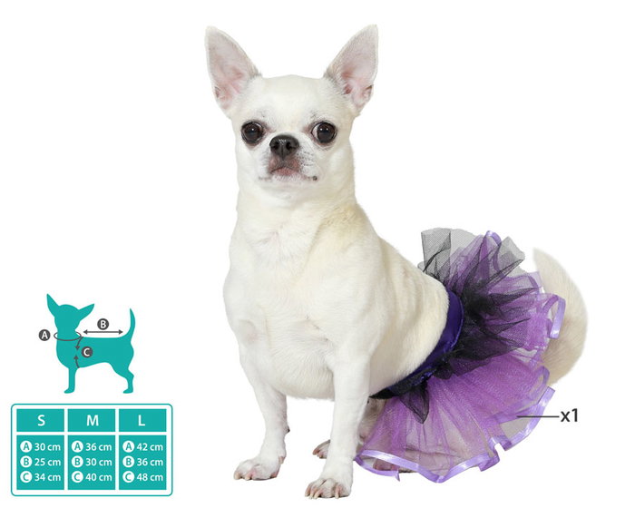 Disfraz Para Mascota Tutú Morado M - Costume pour animal de compagnie tutu de cirque violet - Taille M Disfraz Para Mascota Tutú Morado M - Costume pour animal de compagnie tutu de cirque violet - Taille M