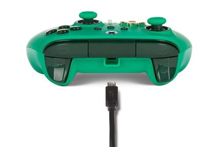 PowerA 1518814-02 Manette améliorée avec câble USB 3m pour Xbox Series X/S, Xbox One et Windows - Vert
