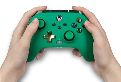 PowerA 1518814-02 Manette améliorée avec câble USB 3m pour Xbox Series X/S, Xbox One et Windows - Vert