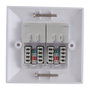 Lanview Plaque murale CAT6 Double Gang Type UK 86*86mm