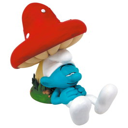 PLASTOY Figure tirelire Schtroumpf Dormeur 16cm