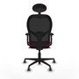 Piqueras y Crespo Chaise de Bureau avec Appui-tête Jorquera 2D036G1 Rouge