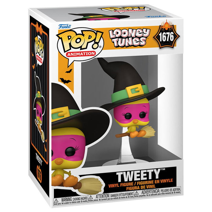 Funko Pop Looney Tunes Tweety Halloween sur un balai Funko Pop Looney Tunes Tweety Halloween sur un balai