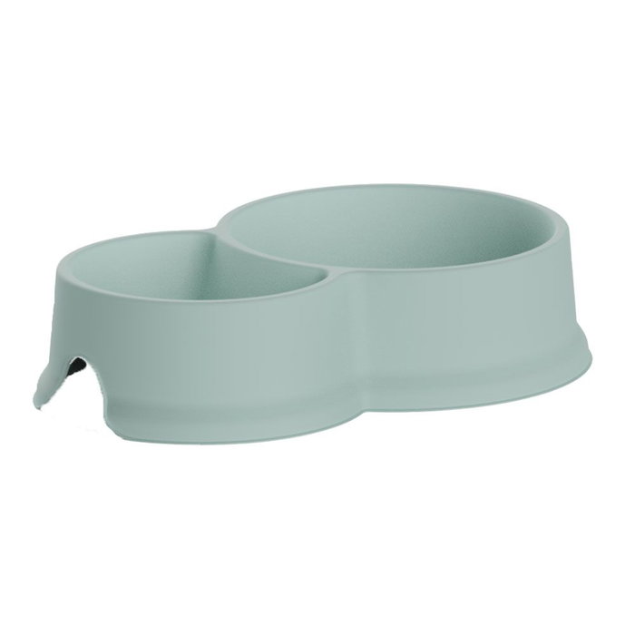 Plastiken Mangeoire double 0,3 l et 0,65 l couleur menthe Plastiken Mangeoire double 0,3 l et 0,65 l couleur menthe