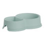 Plastiken Mangeoire double 0,3 l et 0,65 l couleur menthe