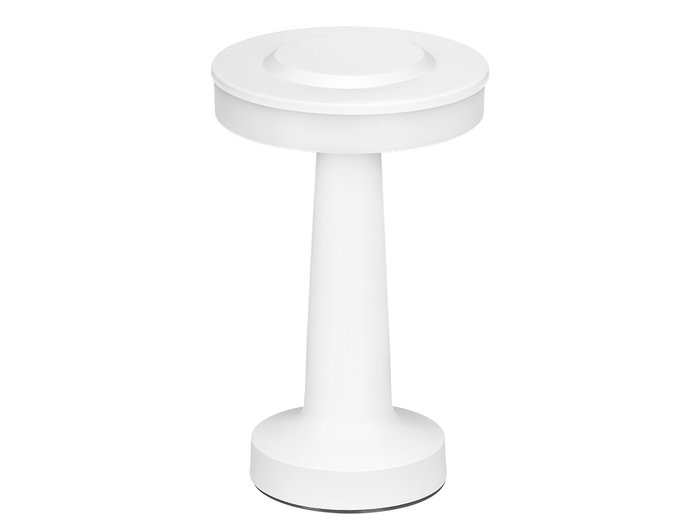 Giftdecor Lampe de Bureau Space Touch Blanc Métal et Plastique 12x20x9 cm avec Batterie et USB-C (Set de 8)