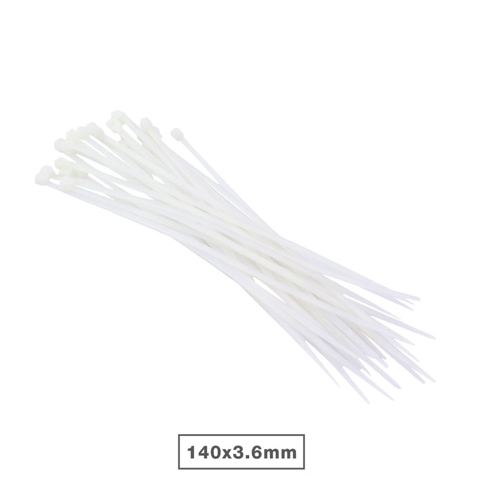 Hantums Sac de 25 colliers de serrage 100% nylon 140x3,6mm Naturel Hantums Sac de 25 colliers de serrage 100% nylon 140x3,6mm Naturel