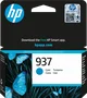 HP 937 Cartouche d'encre Cyan Originale, 4S6W2NE