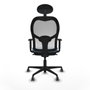 Chaise de Bureau avec Appui-tête Jorquera Piqueras y Crespo 1D036G1 Bleu ciel