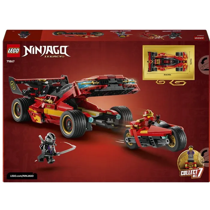 Lego 71867 Le Chargeur Ninja X-1 : 15e Anniversaire - Jeu de Construction pour Ado Lego 71867 Le Chargeur Ninja X-1 : 15e Anniversaire - Jeu de Construction pour Ado