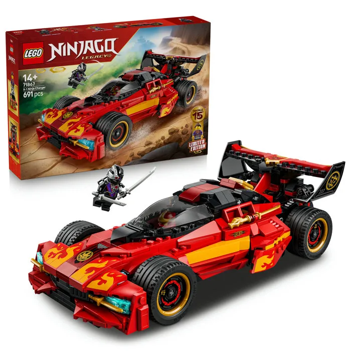Lego 71867 Le Chargeur Ninja X-1 : 15e Anniversaire - Jeu de Construction pour Ado Lego 71867 Le Chargeur Ninja X-1 : 15e Anniversaire - Jeu de Construction pour Ado