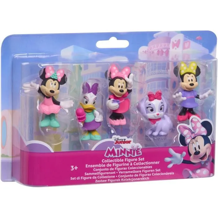 Disney Figurines Minnie Mouse - Lot de 5 figurines non articulées de 6 cm - Personnage Disney pour enfant à partir de 3 ans
