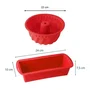Dr Oetker Flexxibel Love Ensemble de 2 Moules en Silicone Rouge