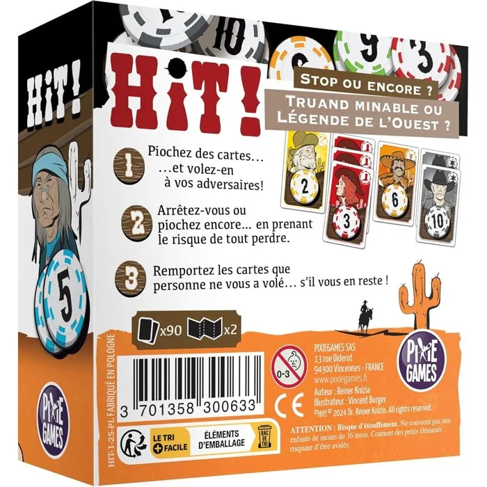 Pixiegames Hit ! - Stop ou Encore - Jeu de cartes Pixiegames Hit ! - Stop ou Encore - Jeu de cartes