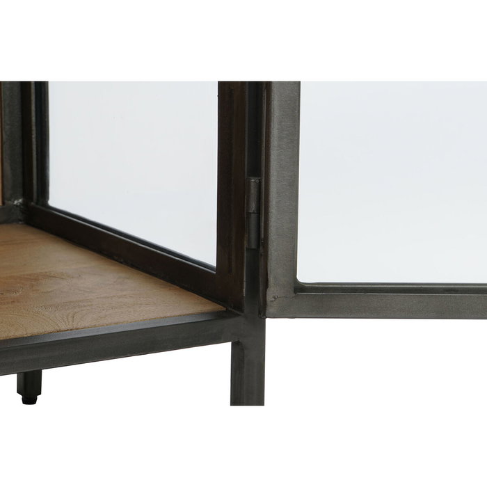 Meubles de télévision Home ESPRIT Naturel Gris foncé Bois Métal 137 x 40 x 55 cm