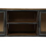 Meubles de télévision Home ESPRIT Naturel Gris foncé Bois Métal 137 x 40 x 55 cm