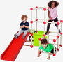 Ociotrends Toboggan Everest avec aire de jeux 150 x 120 x 120 cm pour enfants 3 à 5 ans - Blanc/Rouge