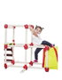 Ociotrends Toboggan Everest avec aire de jeux 150 x 120 x 120 cm pour enfants 3 à 5 ans - Blanc/Rouge