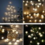 Lumi Jardin Guirlande lumineuse solaire Billy 60 LED Blanc chaud