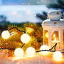 Lumi Jardin Guirlande lumineuse solaire Billy 60 LED Blanc chaud