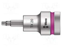 WERA Douille Torx® TX20 1/2 60mm en Acier Chrome-Vanadium