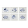 Home ESPRIT Lot de 6 Cadres Verre et Bois MDF 50 x 2,5 x 40 cm