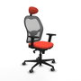 Piqueras y Crespo Chaise de Bureau avec Appui-tête 2D036G1 Orange Foncé