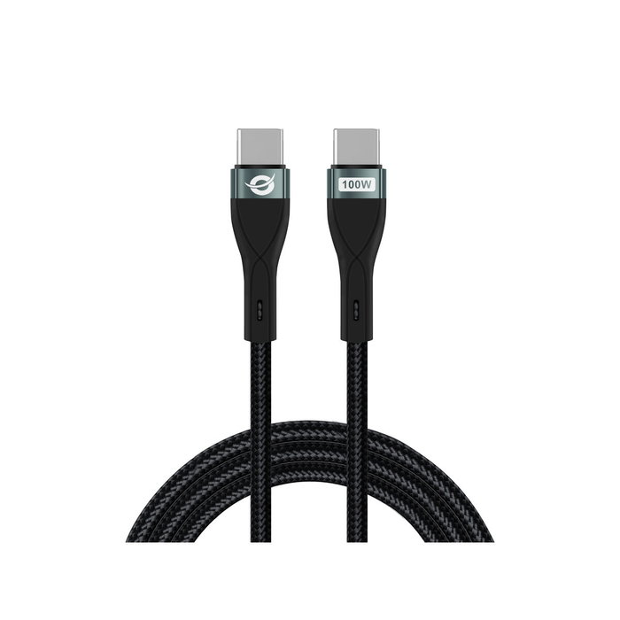 Conceptronic Câble USB Type C 1.2 M Noir ETTA01B12 100W Power Delivery Conceptronic Câble USB Type C 1.2 M Noir ETTA01B12 100W Power Delivery