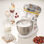 Ariete 1588 POSITANO Robot de cuisine compact avec bol inox, 10 vitesses et fonction pulse pour mélanger et pétrir - Accessoires inclus