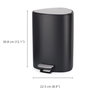 Joseph Joseph EasyStore Poubelle à pédale 5L Noir mat