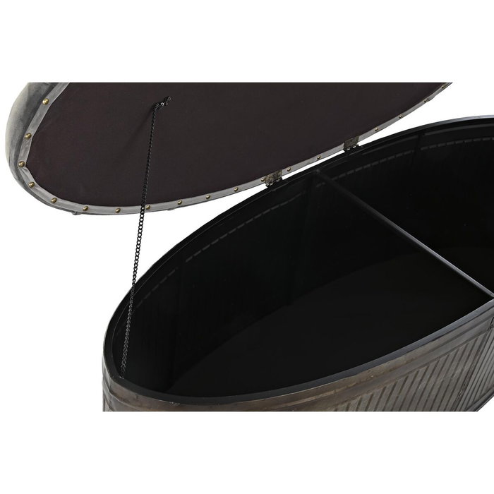 Banquette DKD Home Decor Gris Métal 117 x 42 x 47 cm Banquette DKD Home Decor Gris Métal 117 x 42 x 47 cm