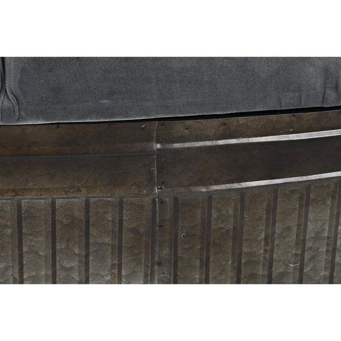 Banquette DKD Home Decor Gris Métal 117 x 42 x 47 cm Banquette DKD Home Decor Gris Métal 117 x 42 x 47 cm