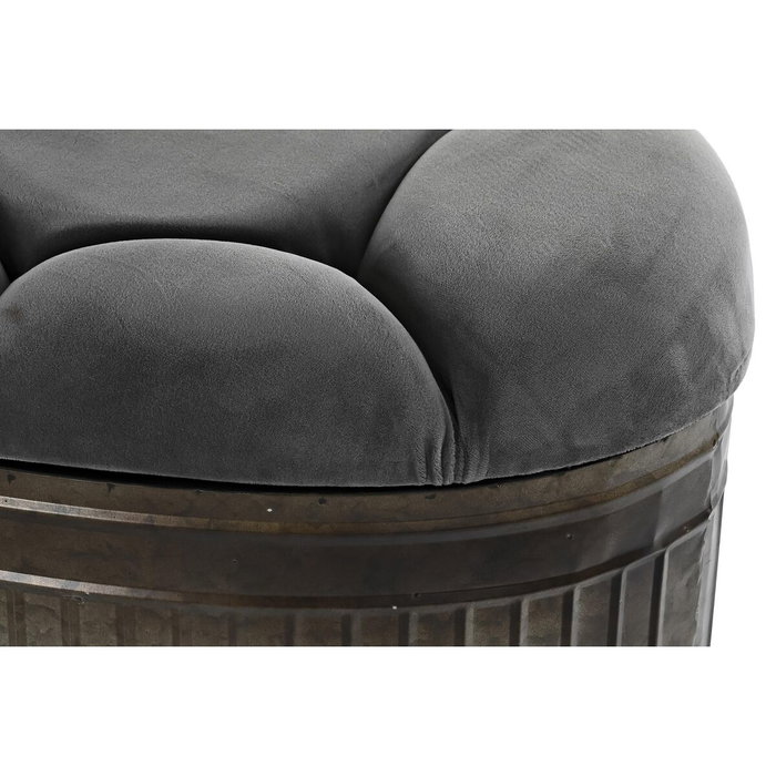 Banquette DKD Home Decor Gris Métal 117 x 42 x 47 cm Banquette DKD Home Decor Gris Métal 117 x 42 x 47 cm