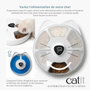 Catit PIXI Smart Distributeur de repas connecté 6 x 170ml Blanc