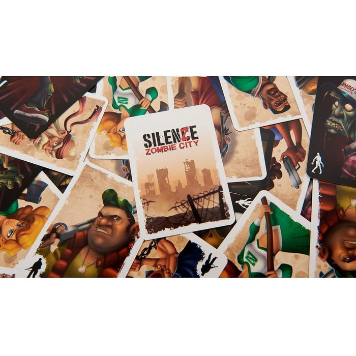 Tranjis Games - Silence: Zombie City - Jeu de Cartes Stratégie Survie Apocalypse - 2 à 6 Joueurs - Dès 10 Ans - Partie 20 min Tranjis Games - Silence: Zombie City - Jeu de Cartes Stratégie Survie Apocalypse - 2 à 6 Joueurs - Dès 10 Ans - Partie 20 min