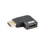 Lanberg Adaptateur HDMI 8K mâle-femelle avec angle gauche