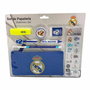 CYP BRANDS - Set de papeterie Real Madrid - 7 pièces - Porte-tout, stylo, crayon, gomme, taille-crayon, surligneur, autocollants