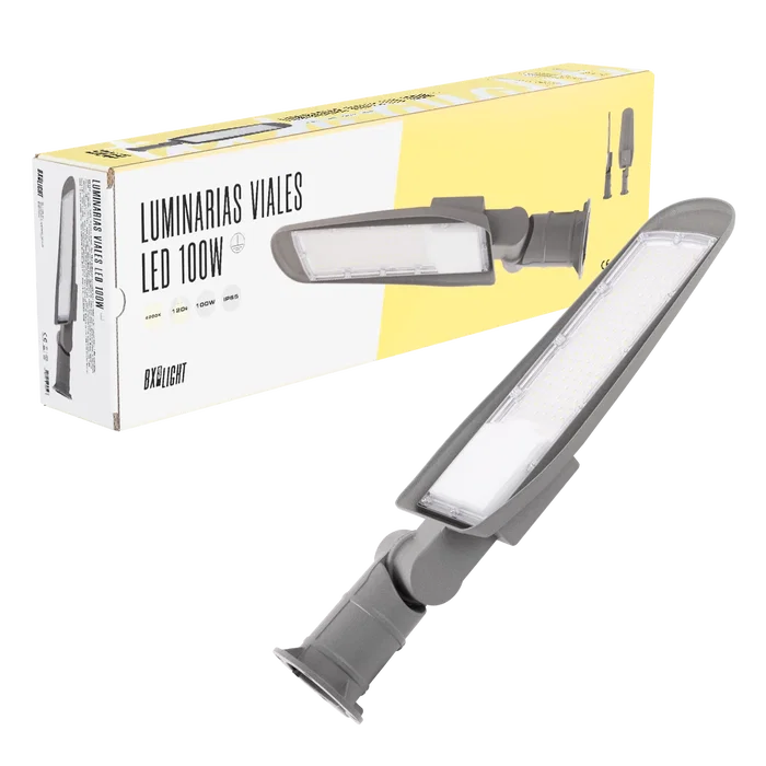 BX3 LIGHT Luminariaire Vial LED 100W, IP65, 6000K, modèle STR100W-10-CW, pour éclairage public, zones urbaines et résidentielles