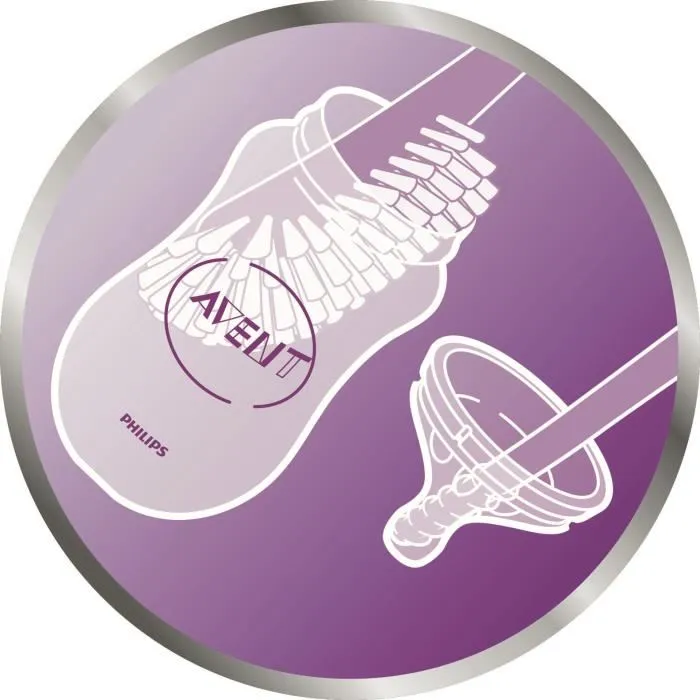 Philips Avent Goupillon Biberon et Tétine Gris SCF145/08 Philips Avent Goupillon Biberon et Tétine Gris SCF145/08