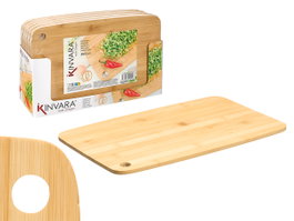 Kinvara Planche à découper en bambou 38x0.8x24 cm Beige (Set de 24)