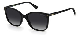 Polaroid PLD-4108-S-807-WJ Lunettes de soleil carrées noir