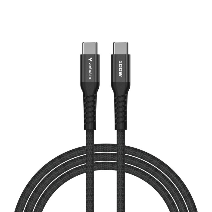 Verbatim Câble Magnétique USB-C vers USB-C 100 W 1,2 m noir Verbatim Câble Magnétique USB-C vers USB-C 100 W 1,2 m noir
