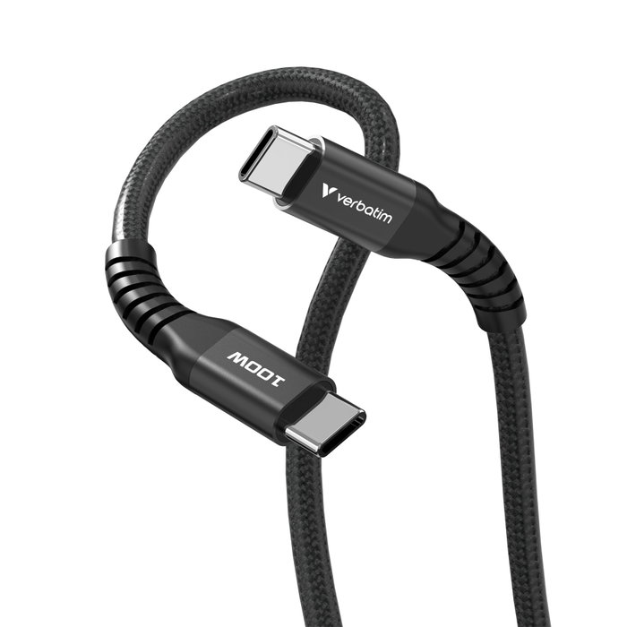 Verbatim Câble Magnétique USB-C vers USB-C 100 W 1,2 m noir Verbatim Câble Magnétique USB-C vers USB-C 100 W 1,2 m noir