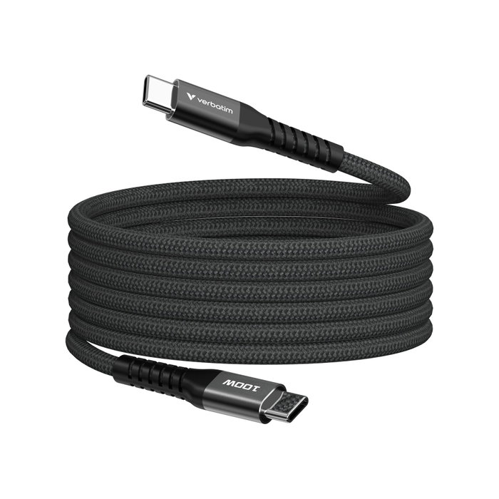 Verbatim Câble Magnétique USB-C vers USB-C 100 W 1,2 m noir Verbatim Câble Magnétique USB-C vers USB-C 100 W 1,2 m noir