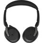 Jabra Evolve2 65 Flex MS Stereo Headset Noir avec Support de Charge sans Fil