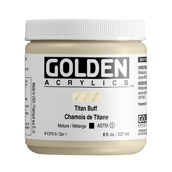 Golden Peinture Acrylique Heavy Body Crudo Titanico 237 ml Golden Peinture Acrylique Heavy Body Crudo Titanico 237 ml